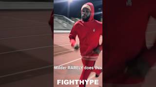 Deontay Wilder NEVERBEFORESEEN Training he RARELY does [upl. by Aruasor]