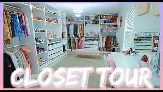 CLOSET TOUR 2021  IKEA Pax System  Amazon Finds  BeautifulTaylorXO [upl. by Picardi341]