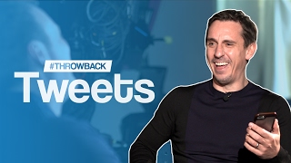 Gary Neville Reacts To His Funniest Ever Tweets  ThrowbackTweets [upl. by Cnut]