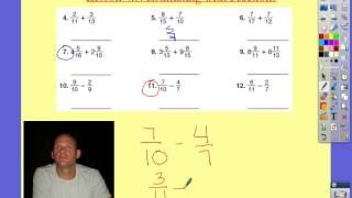 Estimating Fractions  Adding and Subtracting Fractions [upl. by Naitsyrk]