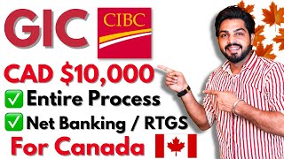 How to open GIC ACCOUNT in CIBC BANK CANADA English Deposit GIC money in CIBC Bank  2022  GIC [upl. by Zigmund]