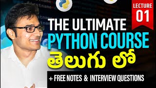 The Ultimate Python Course  L1  Introduction of Python  Ravindrababu Ravula [upl. by Pacifica696]