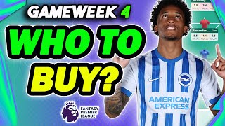 GAMEWEEK 4 BEST PLAYERS TO BUY✅ Fantasy Premier League 202425 [upl. by Anikehs595]