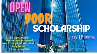 Open doors scholarship in Russia [upl. by Hurwit]