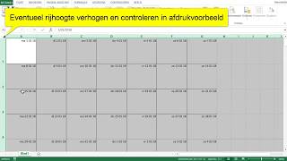 1 Excel Eenvoudige Kalender Maken  Maand per blad  Unieke datum [upl. by Yoshiko669]