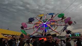 Paratrooper Ride inside Washington State Fair in Puyallup WA USA 🇺🇸 September 22nd Sunday Evening [upl. by Dafna]