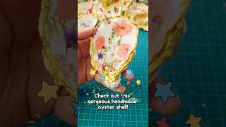 How to make a Gorgeous Oyster Shell jewelry Box shellcraft beachdecor seashellart handmade [upl. by Toffey481]