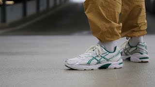 This Asics is Cream Gel1130 Cream  Kale Review amp On Feet [upl. by Grantley455]