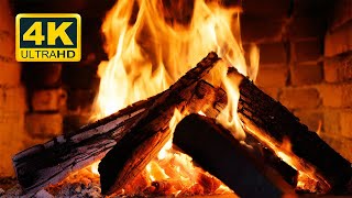 🔥 Fireplace 4K UHD Fireplace with Crackling Fire Sounds Fireplace Burning for Home [upl. by Bashemath]