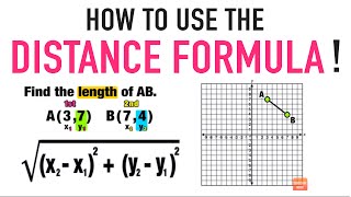 Using Distance Formula to Find Distance Between Two Points [upl. by Iron987]