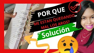 🤯🤯Como Cerrar los Aros correctamente con La Cinch  Encuadernando mis Libretas Personalizadas 📚 [upl. by Kiona528]