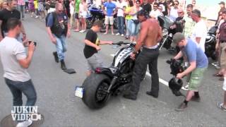 No Shirt No Problem  Harley Rider CRASH [upl. by Padriac]