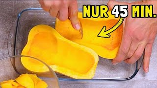 Warum kannte ich dieses Rezept nicht Gefüllter Butternut Kürbis schmeckt besser als Fleisch [upl. by Ayram]