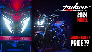 Finally 2024 Bajaj Pulsar NS160 BS7 Launch Ready 💥 Pulsar NS160 BS7 New Features amp Price [upl. by Ytsirt]