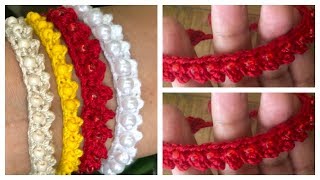 ♥️Aprende Como Hacer Pulseras Para La Protección Y Buena Suerte♥️CROCHET [upl. by Eldrida]