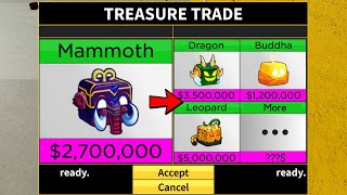 What People Trade For Mammoth Trading Mammoth in Blox Fruits Update 20 [upl. by Edrock]