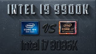 Intel i9 9900K vs i7 8086K Benchmarks  Test Review  Comparison  Gaming  10 Tests [upl. by Ancel]