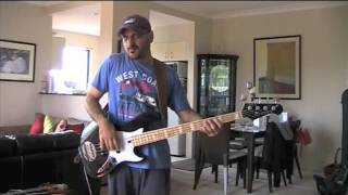 Around The World  Red Hot Chili Peppers BASS COVER Lakland Darryl Jones [upl. by Annay952]