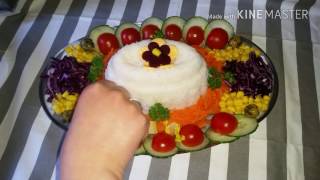 Healthy rice salad recipe👍سلطة بالارز [upl. by Skerl]