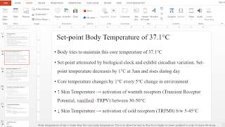 Anticipation amp Set point temperature [upl. by Davon]