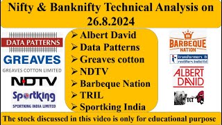 82 Albert David Data Patterns Greaves cotton NDTV Barbeque Nation Sportking India TCT [upl. by Lolande]