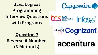 Java Logical Programming Interview Question  How to reverse A number itjobs2024 itjobs java [upl. by Jedediah]