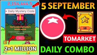 Tomarket Airdrop Combo 5 September 🤑  Tomarket Daily Combo Today  Tomarket SpanShot 5 September [upl. by Acino]