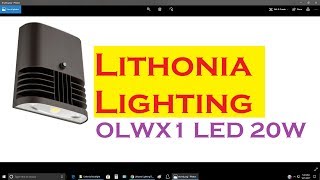 Lithonia Lighting  Wall Pack Flood Light Demonstration [upl. by Aihtyc262]