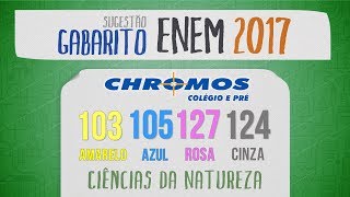 Gabarito ENEM 2017 CHROMOS  Prova Amarela Questão 103  Física [upl. by Yrrap255]