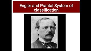 Engler and Prantal System of Classification  Part 1 [upl. by Gnirol]