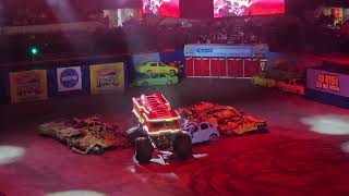 Hot Wheels Monster Truck Live Glow Party 2024 in Adelaide South Australia In the arena 5 Alarm [upl. by Amhsirak]