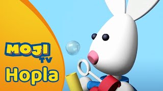 HOPLA BLAAST BELLEN 😄  HOPLA 🐇  Nederlandse Kinderseries  MojiTV [upl. by Auqeenahs]