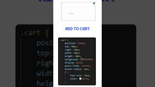 Add To Cart Html Css Javascript cssanimation css3animation coding css programming cssworld [upl. by Enylrac135]