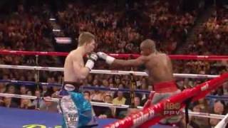 Floyd quotMoneyquot Mayweather Jr vs Ricky Hatton 3 of 4 [upl. by Ahsoyek350]