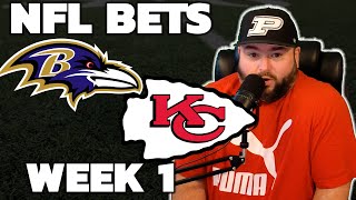 Ravens vs Chiefs Week 1 Bets  NFL Picks With Kyle Kirms [upl. by Tirrej483]