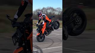 Fullsend stoppie with the 190 HP beast 🤘😎 ktm1390superduker motorcycle motorsport stuntriding [upl. by Atinele971]