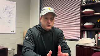 Adrian College Football  Post Game Interview with Joe Palka 11162024 [upl. by Jeb]