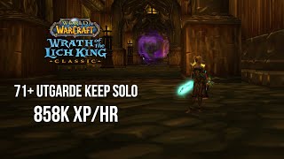 WotLK Utgarde Keep Solo 858k XPhr  71 Prot Paladin [upl. by Chrysler]