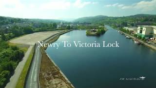 Carlingford Lough Greenway  Newry to Victoria Lock  Drone View In 4K [upl. by Nonnaehr]