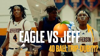 JAHDA SWANN GOES FOR 40 POINT QUADRUPLE DOUBLE VS DEFENDING CHAMPS 👀 EAGLE ACADEMY VS JEFFERSON 🍿 [upl. by Tica]