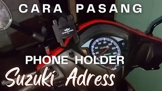 Cara Pasang Holder Ponsel Sizuki Adress [upl. by Guthrie382]