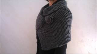 COPRISPALLE maglia rasata  knitting shrugs [upl. by Lazaro509]