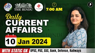 10 January Current Affairs 2024  Daily Current Affairs  Current Affairs Today [upl. by Aina551]