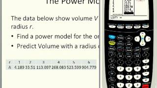 Power Regression on the TI84 [upl. by Keenan]