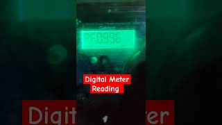 Digital Meter Reading electrican kwh [upl. by Yelrehs]