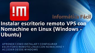 Como Instalar escritorio remoto VPS con Nomachine en Ubuntu 22 04 [upl. by Eda]