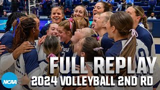 Penn State vs UNC 2024 NCAA volleyball second round  FULL REPLAY [upl. by Aitnauq]