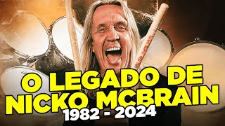 A INCRÍVEL bateria da banda IRON MAIDEN por NICKO McBRAIN  TÉRCIO BARBOSA [upl. by Rozalie745]