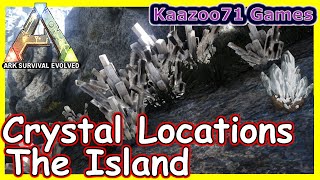 Ark Where to Find Crystal The Island 💥  Crystal Locations [upl. by Danae97]