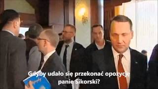 Sikorski do liderów Majdanu wszyscy będziecie martwi [upl. by Vedi]